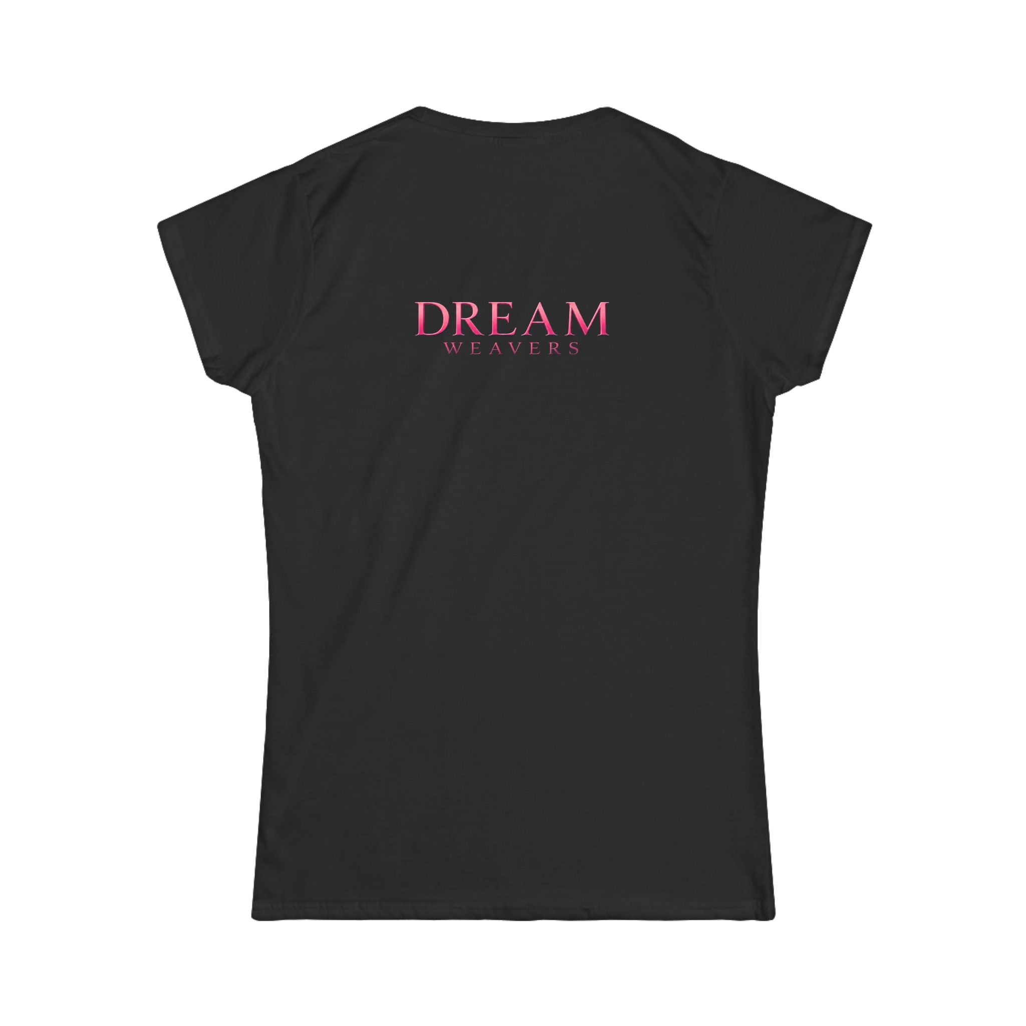 Dream Weavers Floral Tee — Women's Pink Rose Graphic T-Shirt