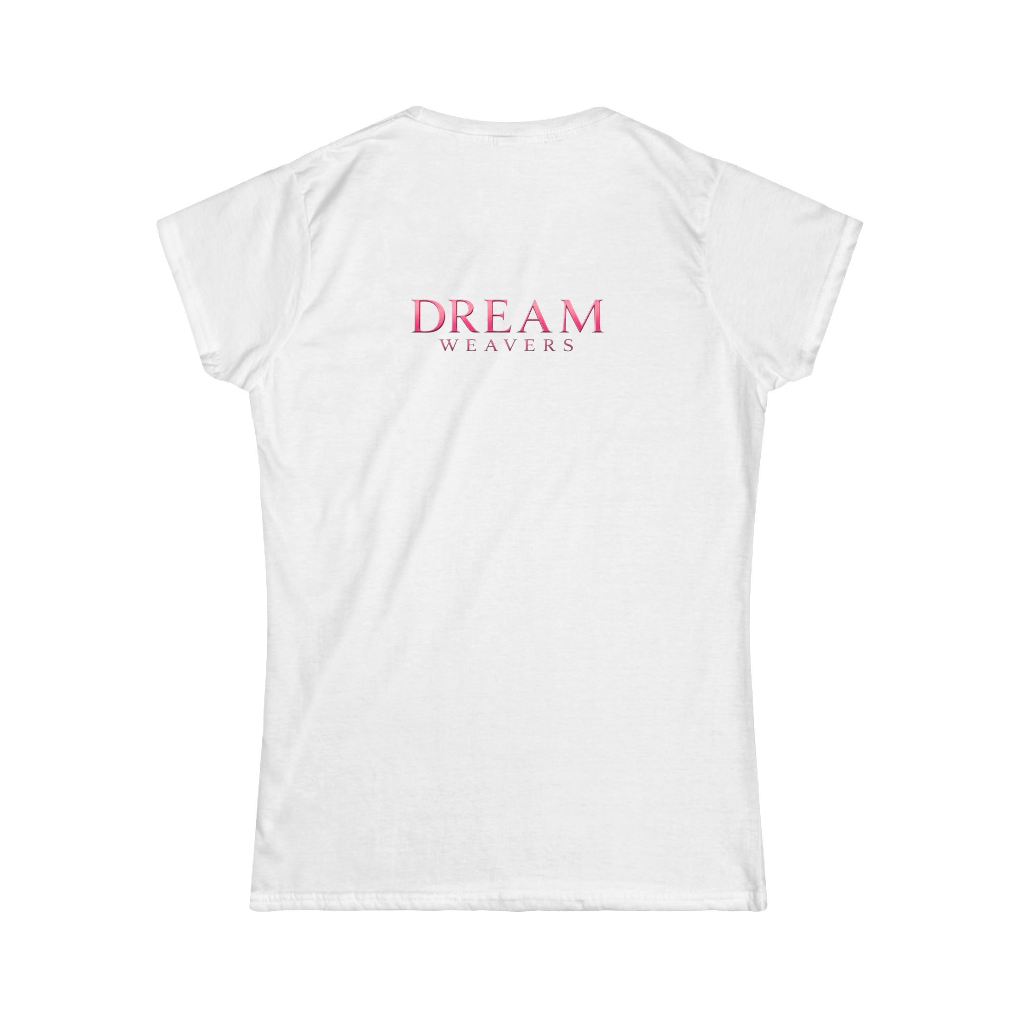 Dream Weavers Floral Tee — Women's Pink Rose Graphic T-Shirt