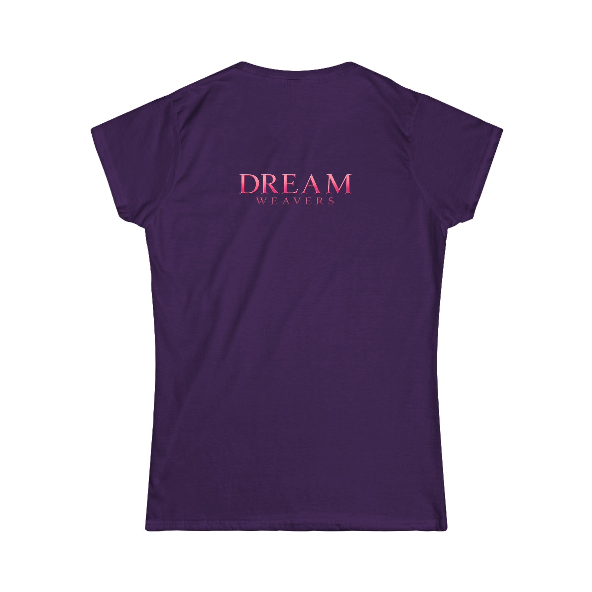 Dream Weavers Floral Tee — Women's Pink Rose Graphic T-Shirt