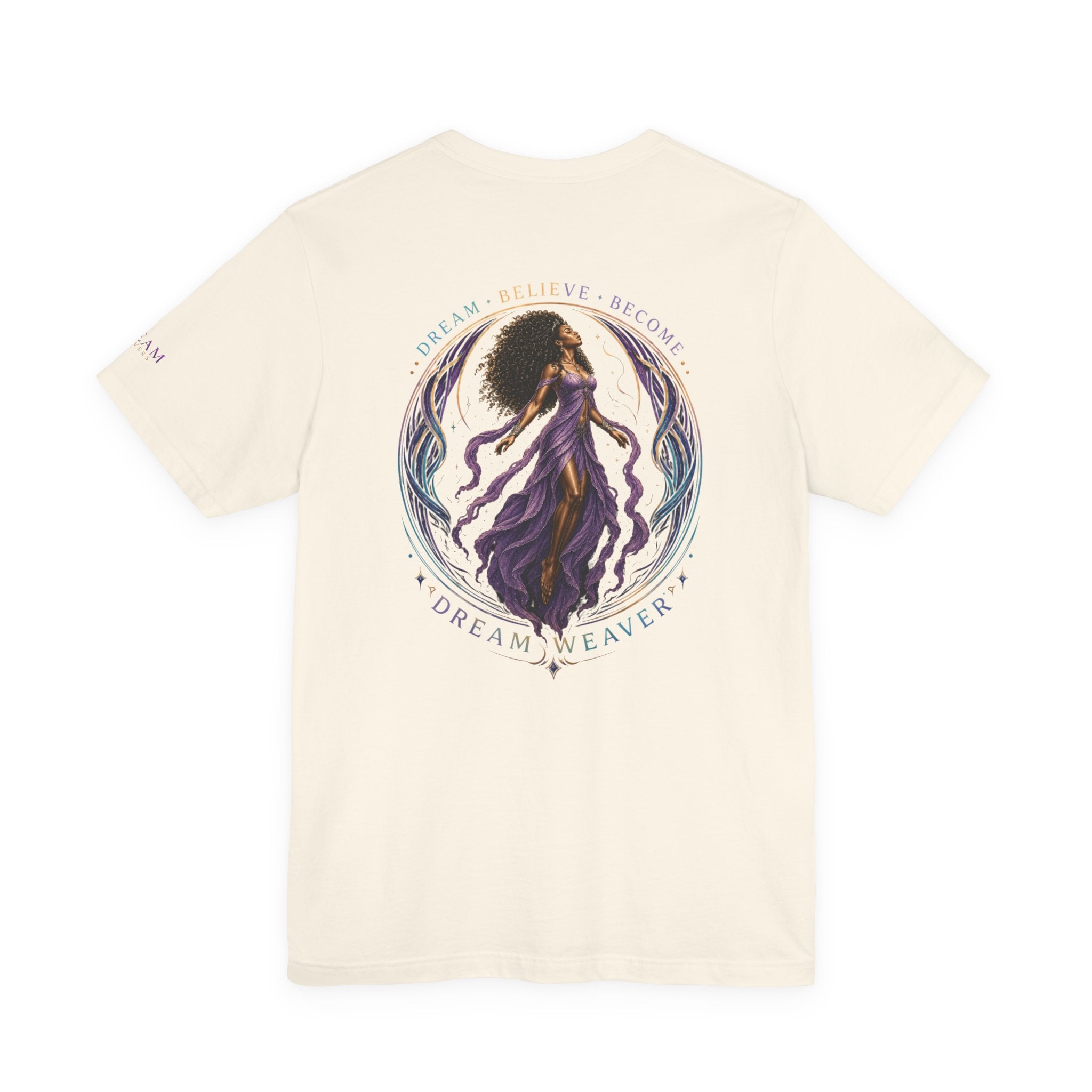 Dream Weavers Tee — Mythic Purple Goddess Graphic T‑Shirt