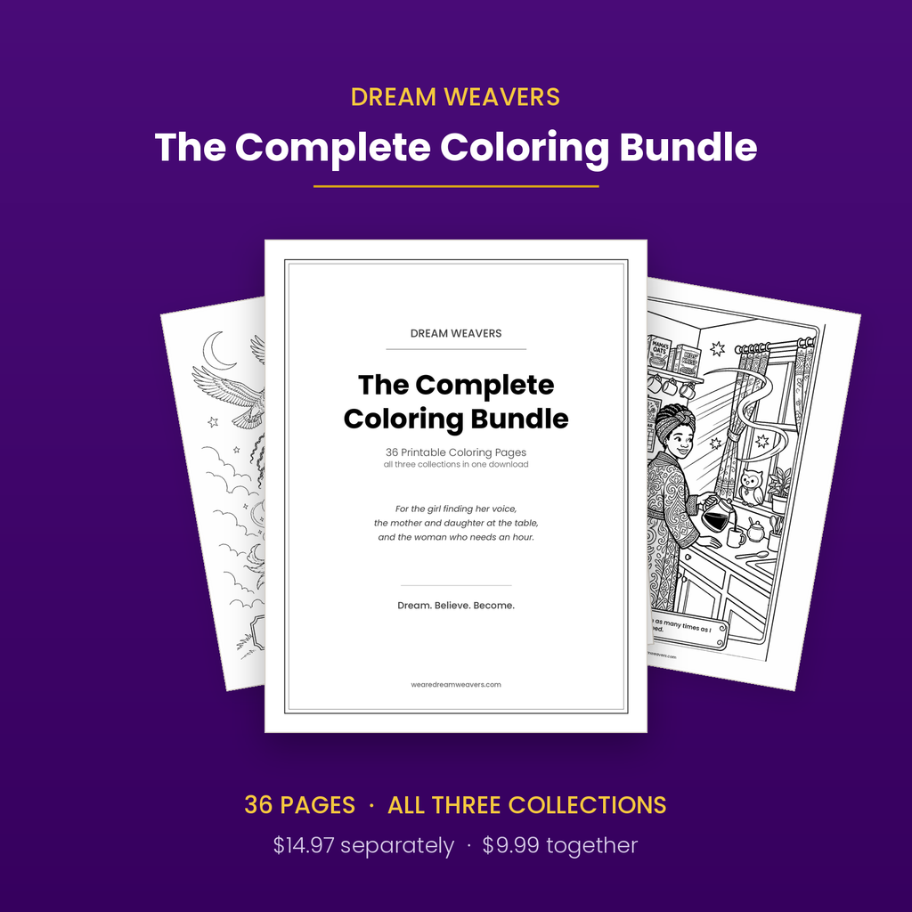 Dream Weavers Complete Coloring Bundle - 36 Printable Pages
