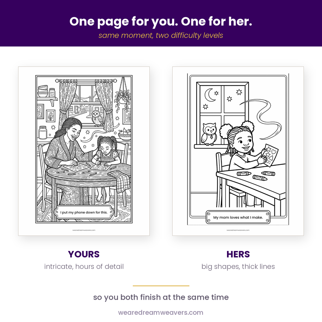 Hey Mom, Come Color With Me - 12 Printable Companion Pages