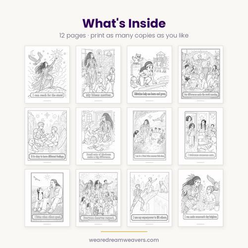 Confidence Affirmations Coloring Pack - 12 Printable Pages